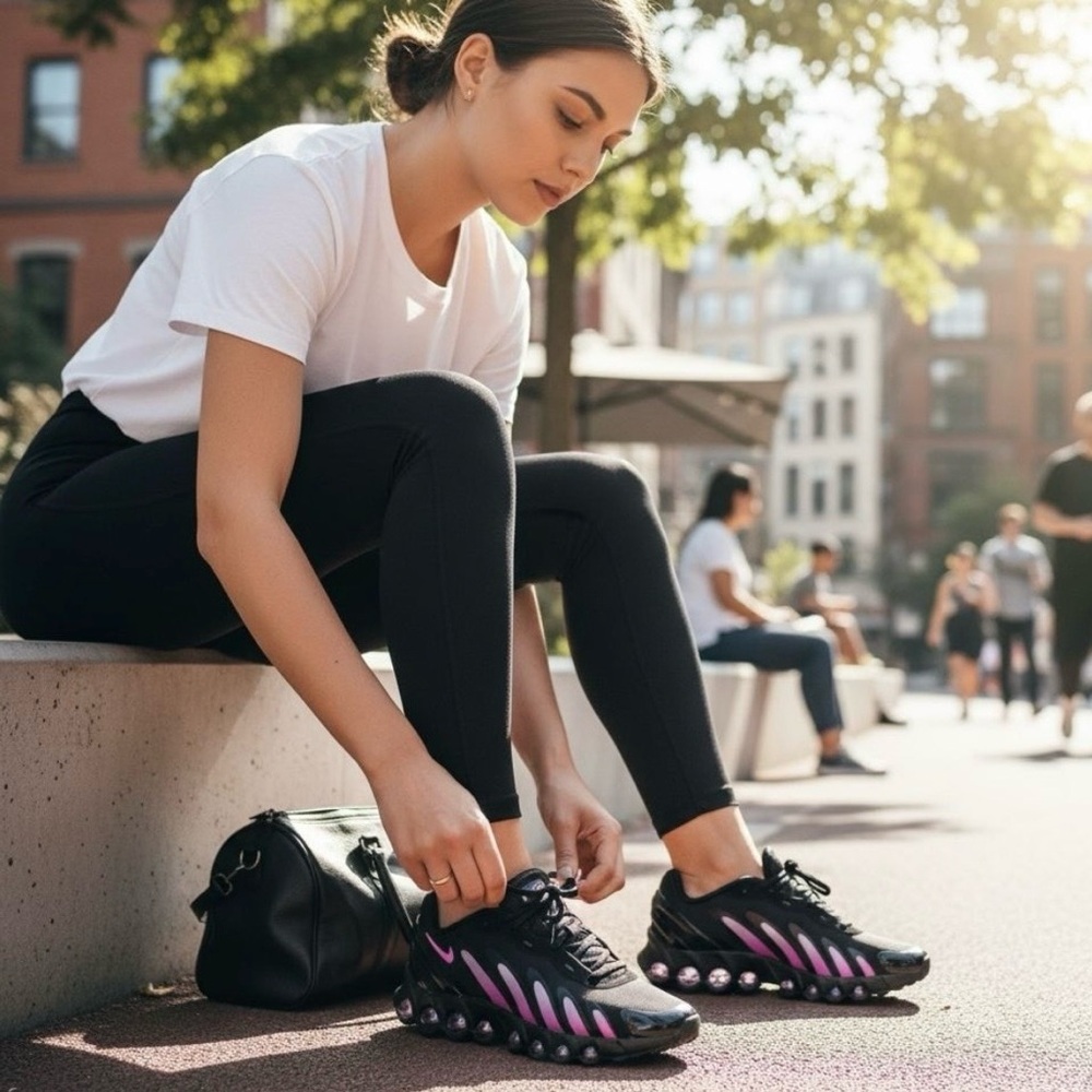 Nike Air Max 💅 Dn8 Running Shoes Black Playful Pink Women’s IH4483-001 NEW - Picture 2 of 12